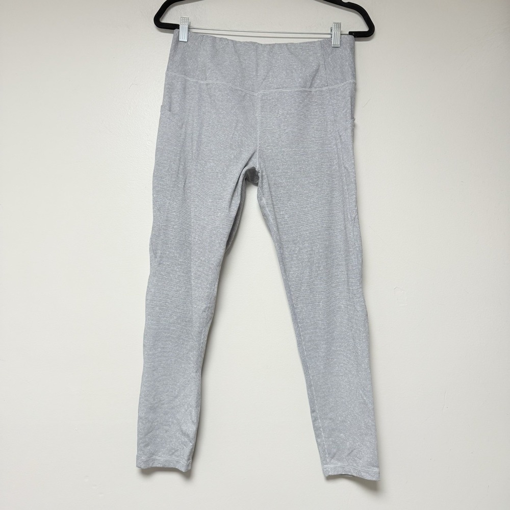 Danskin Leggings Women Size Large Floral Gray Activewear Yoga‎